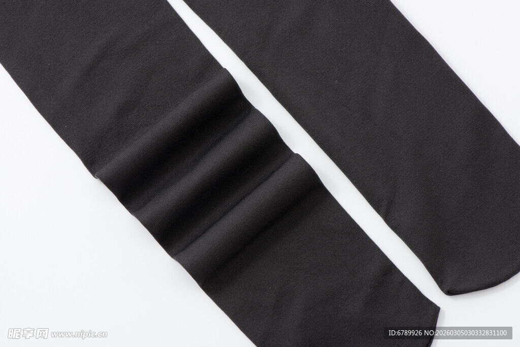 黑色连裤袜特写