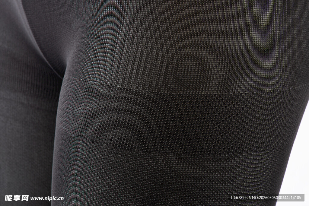 黑色紧身丝袜局部特写