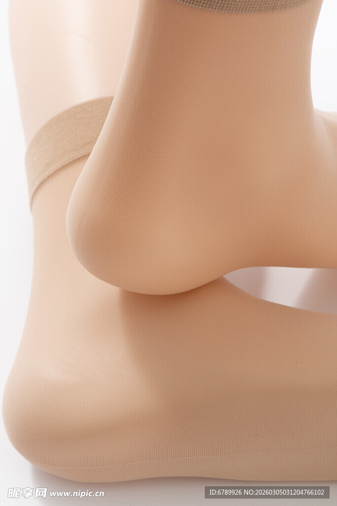 裸肤色连裤袜脚部特写