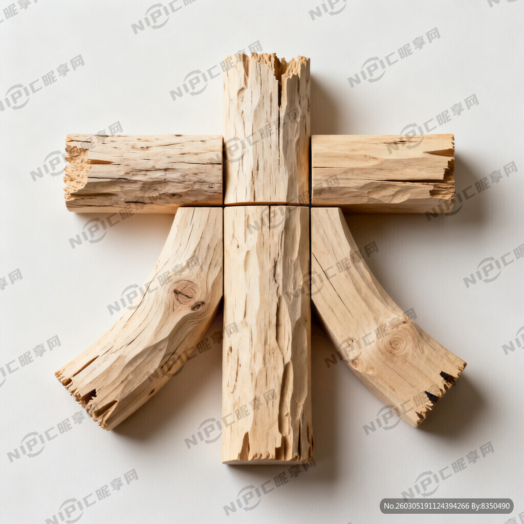 用木头组成一个