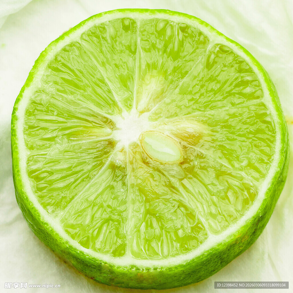 青柠切片特写