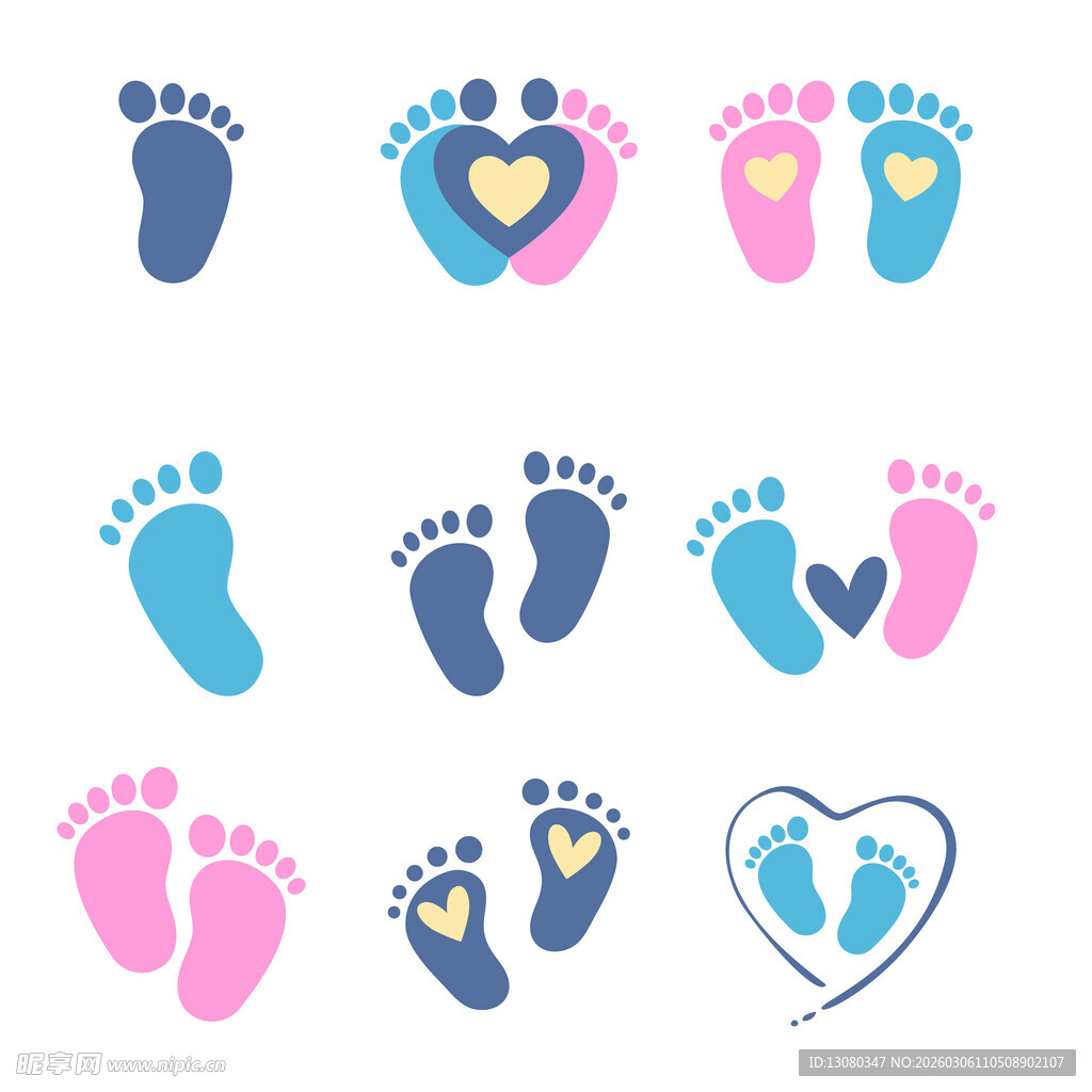 脚印图案
