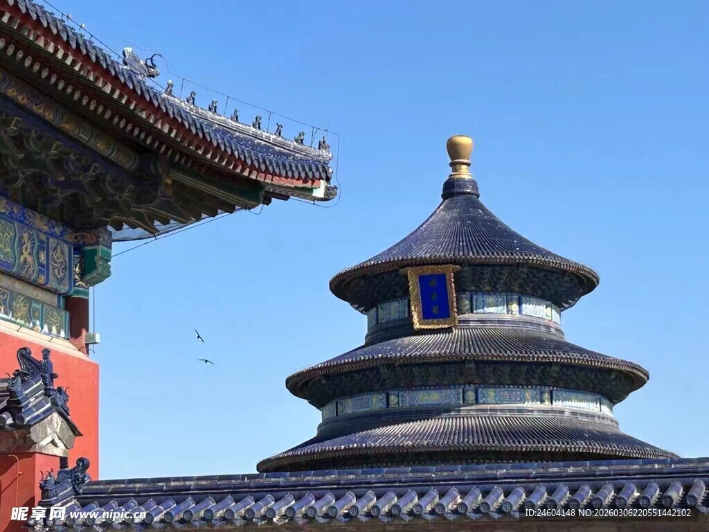 天坛古建筑一角