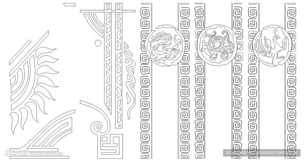 中式传统装饰图案设计