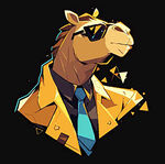 时尚骆驼卡通形象