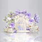 紫色满天星宝宝宴