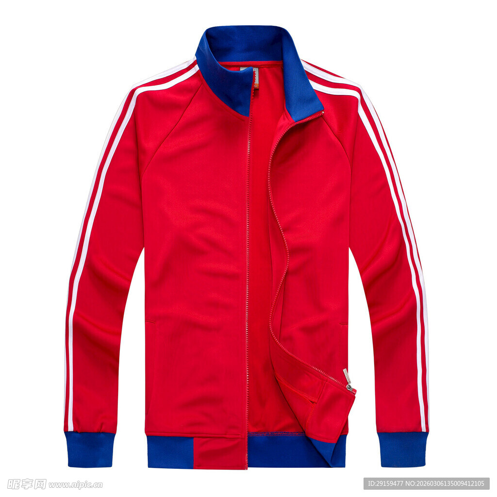 红色运动夹克外套