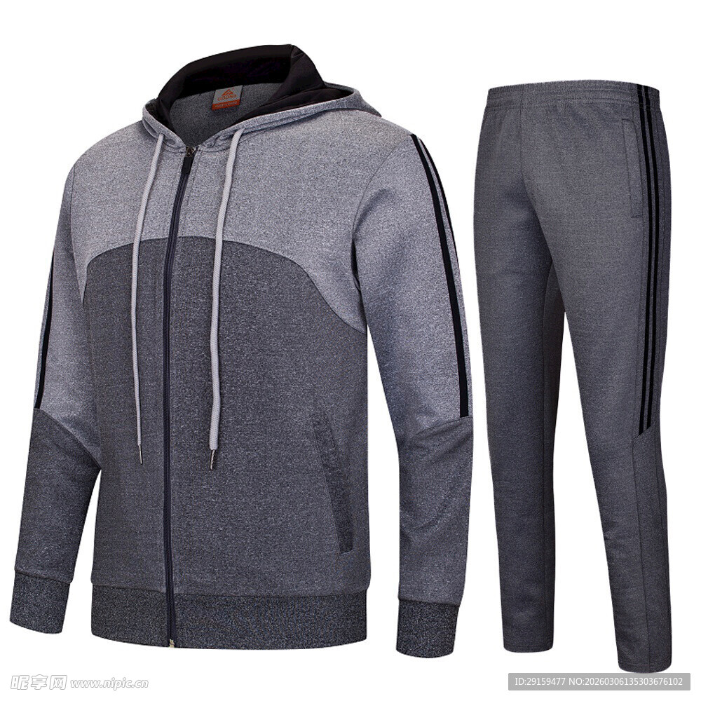 男士休闲运动套装两件套