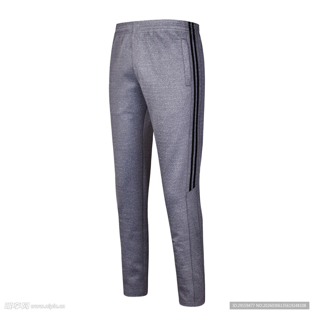灰色运动长裤展示