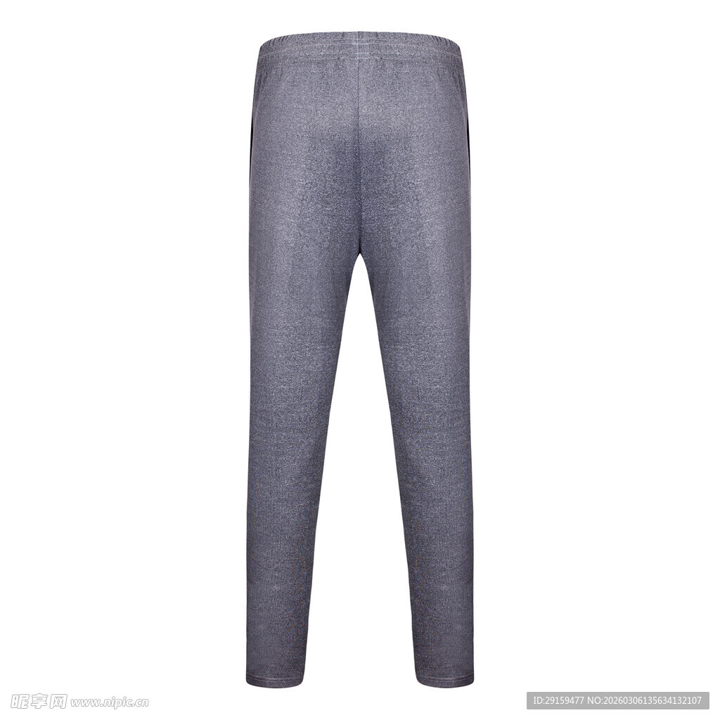 男士灰色休闲长裤