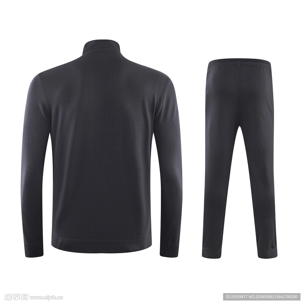 黑色保暖运动套装