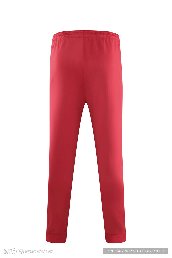 红色休闲儿童紧身长裤
