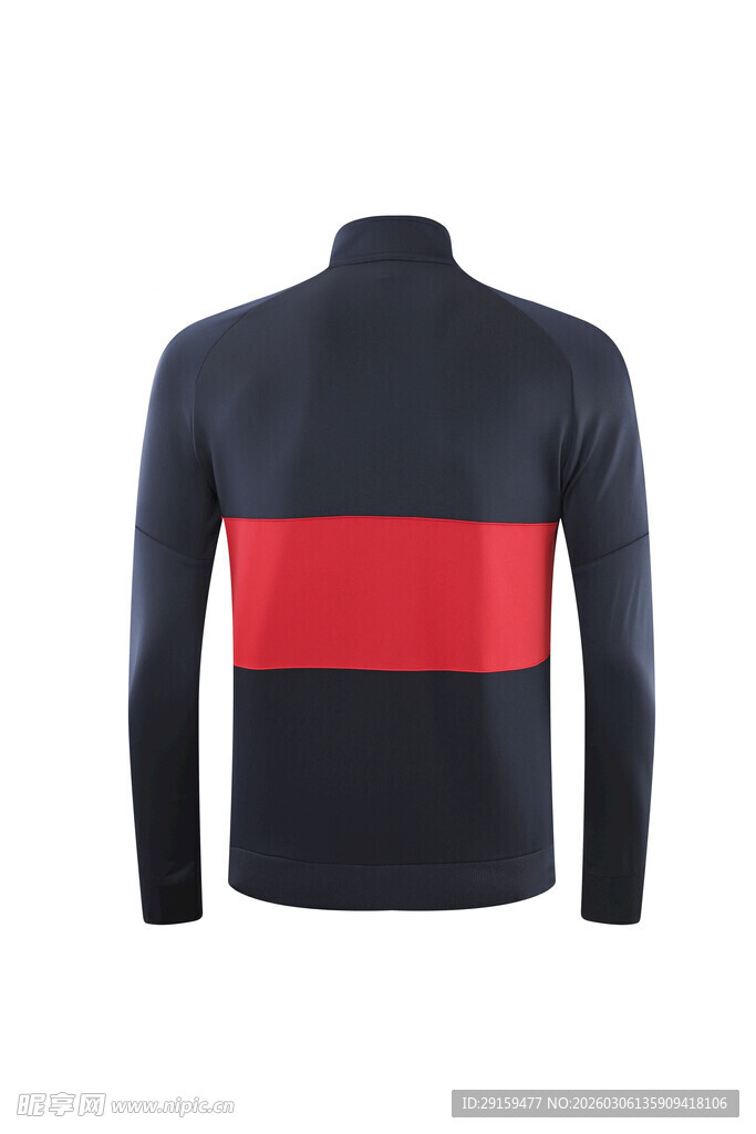 男士撞色拼接长袖上衣