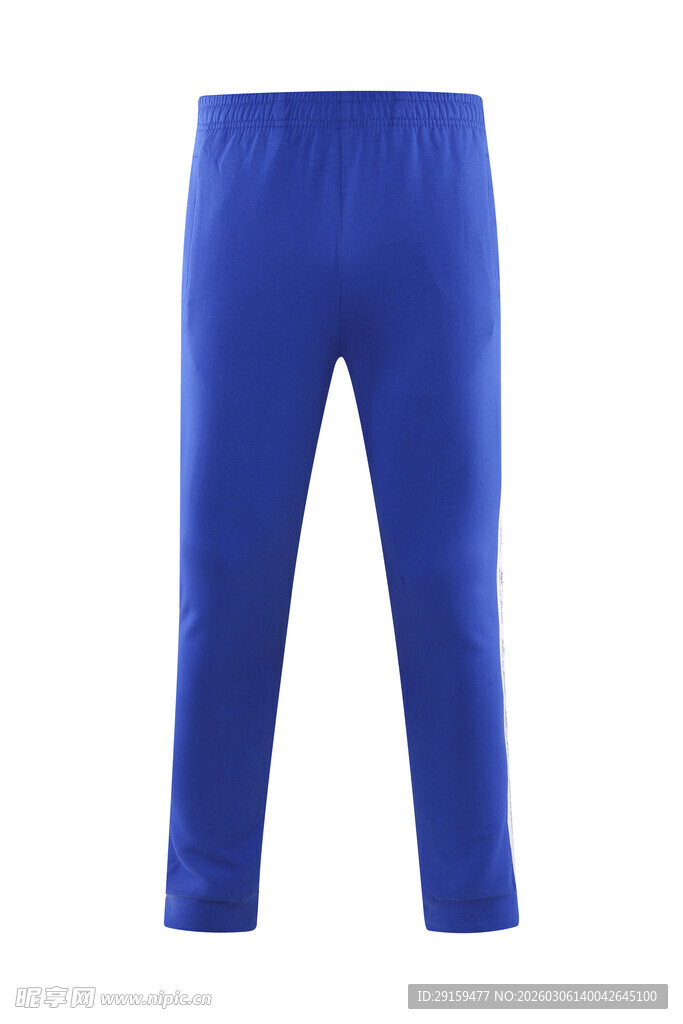蓝色儿童紧身休闲长裤