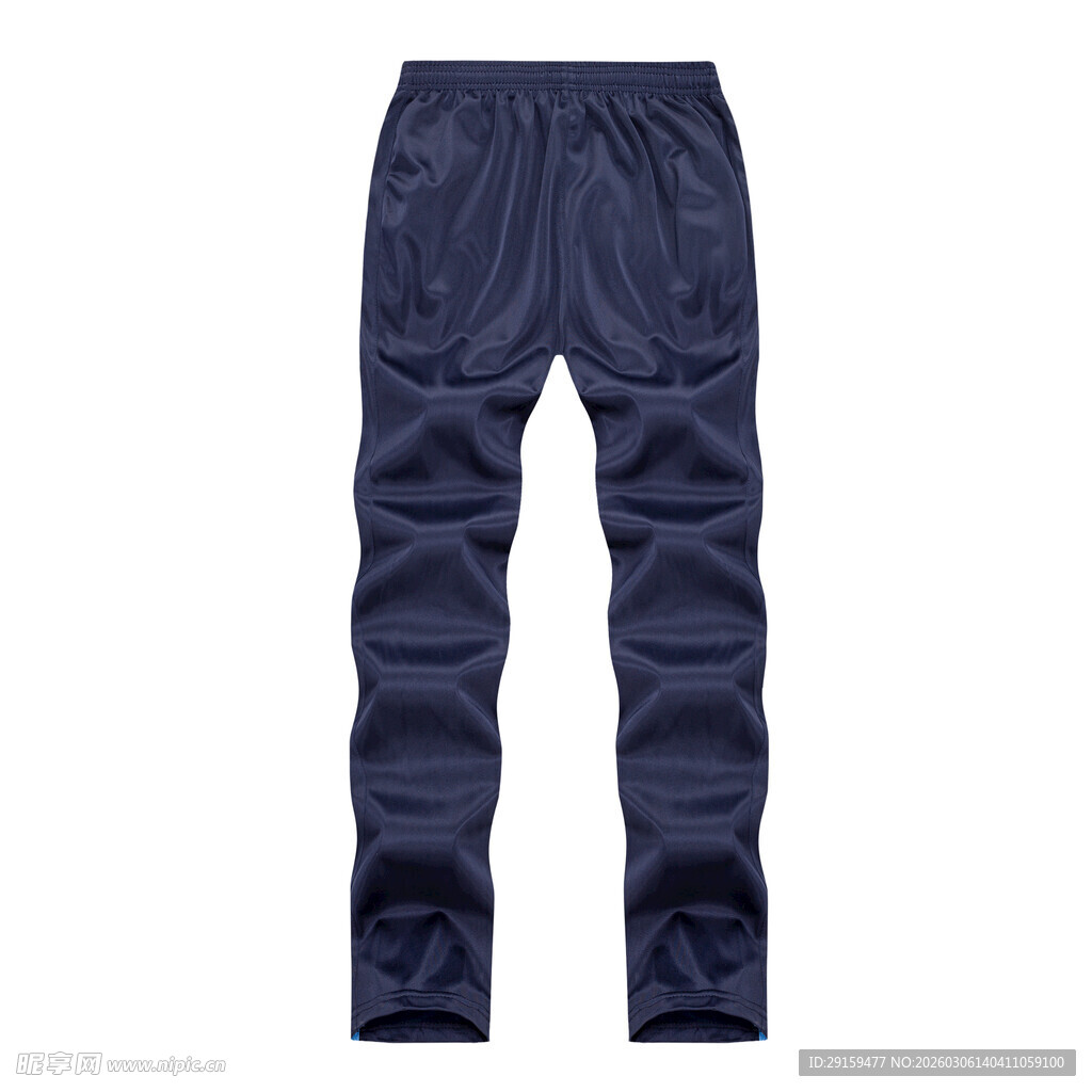深蓝色休闲长裤展示
