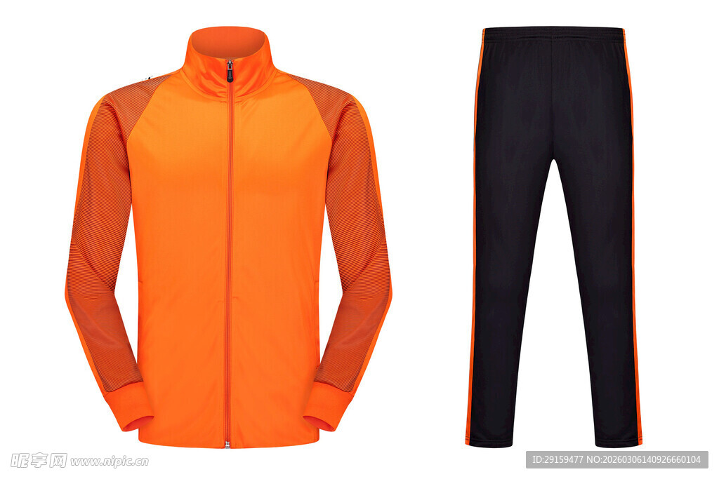橙色运动套装