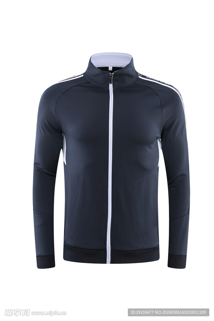 男士拉链立领运动夹克