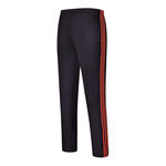 黑色侧边红条纹运动长裤
