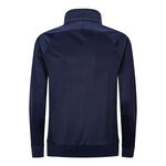 深蓝色立领长袖运动夹克