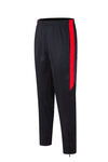 黑色侧边红条运动长裤