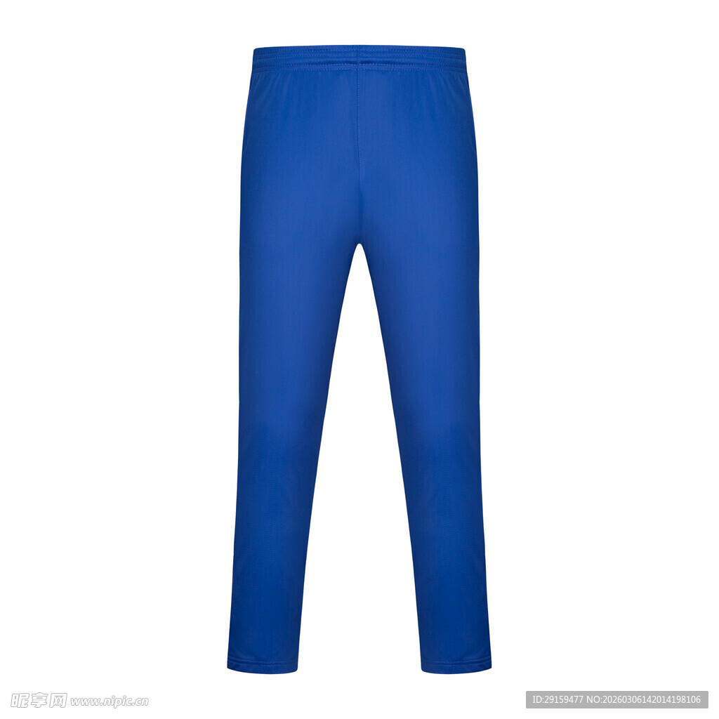 蓝色紧身长裤展示