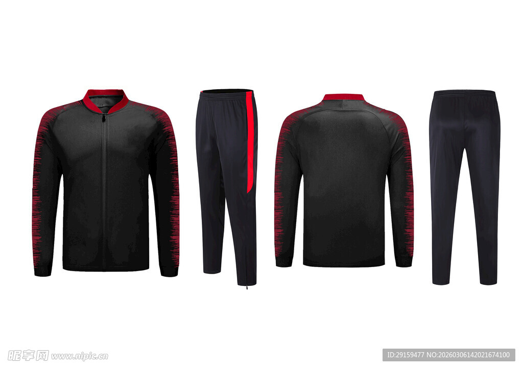 黑色运动套装展示