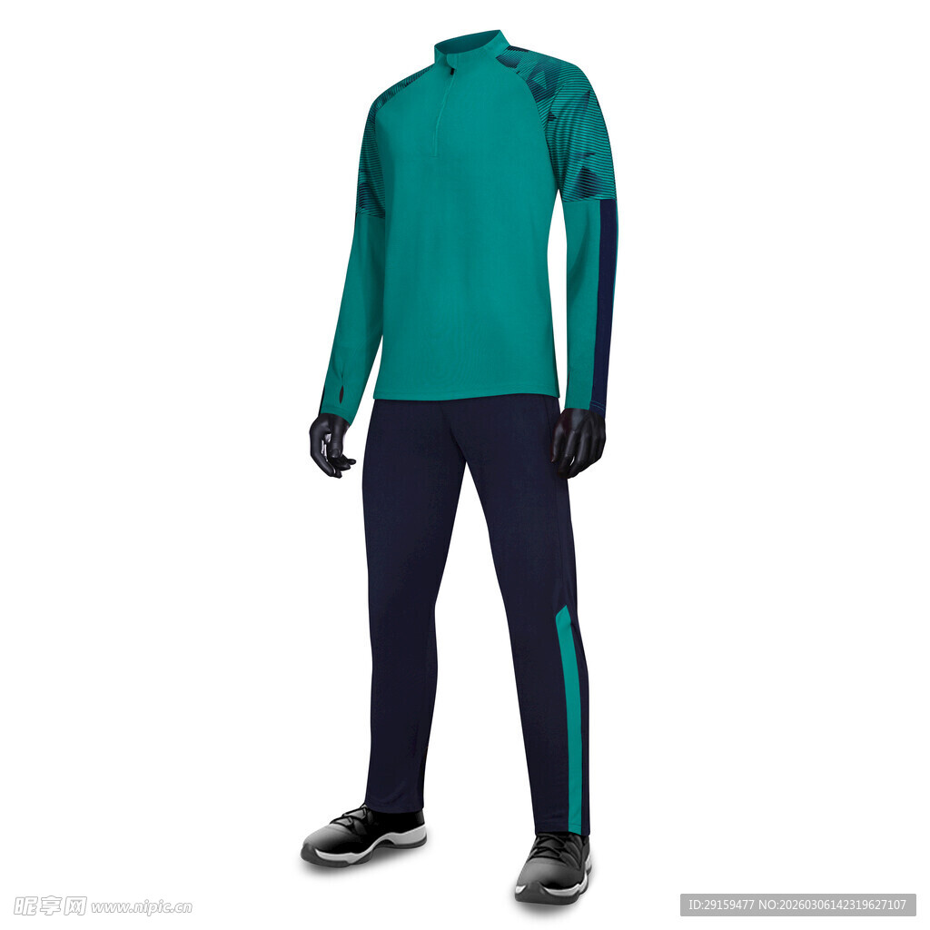 男士运动套装展示