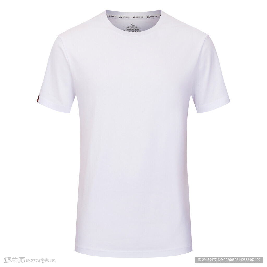 简约白色短袖T恤