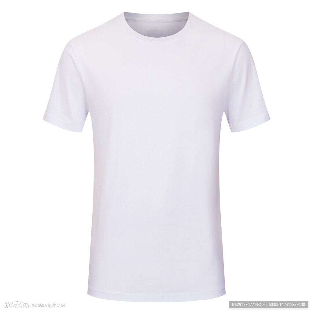 白色纯棉短袖T恤