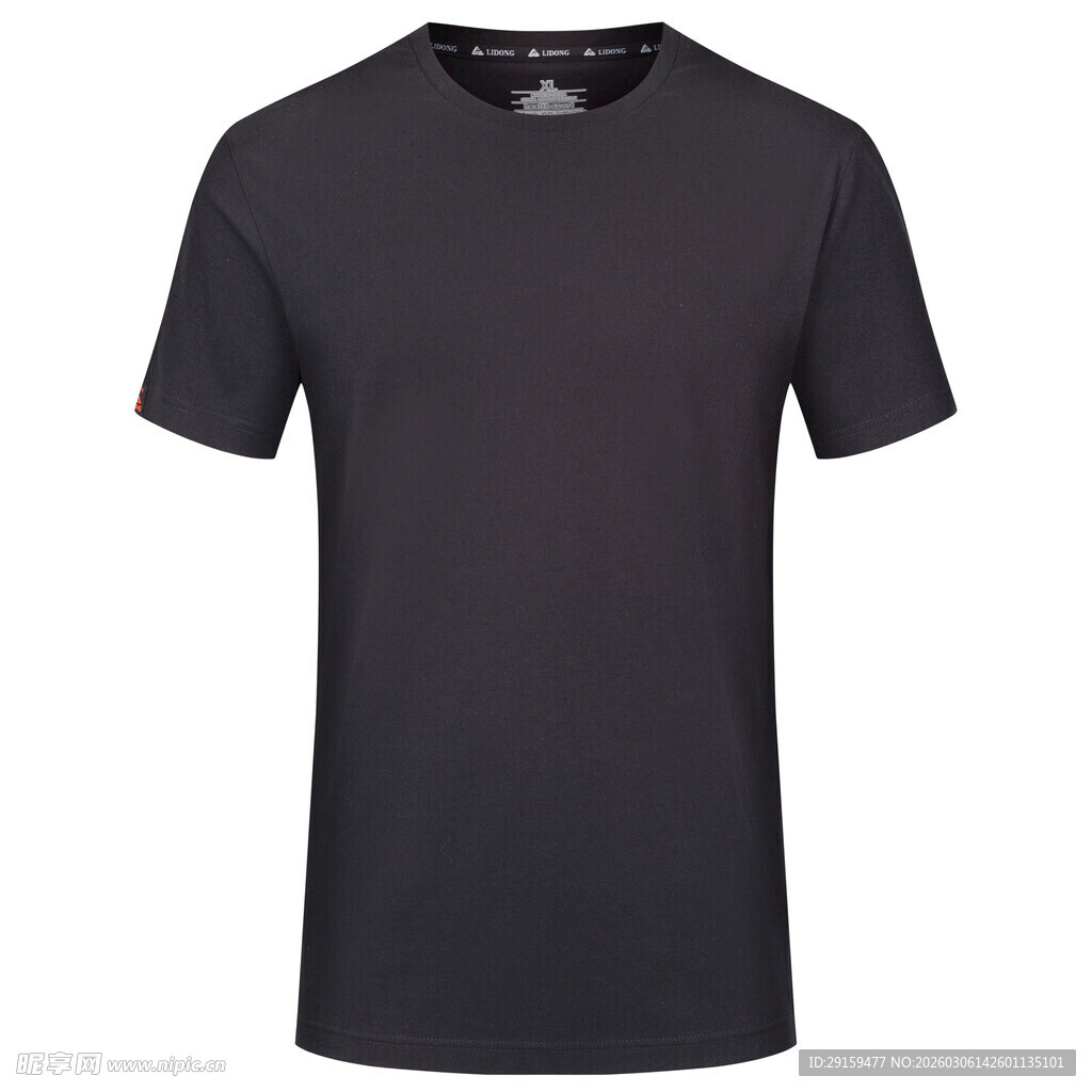 黑色简约短袖T恤