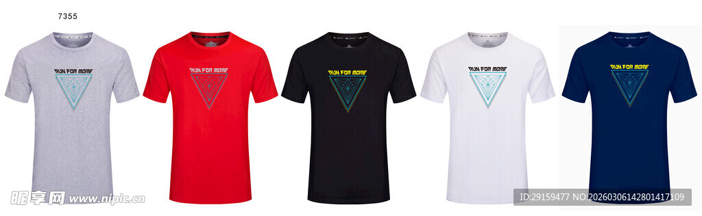 多款时尚T恤展示