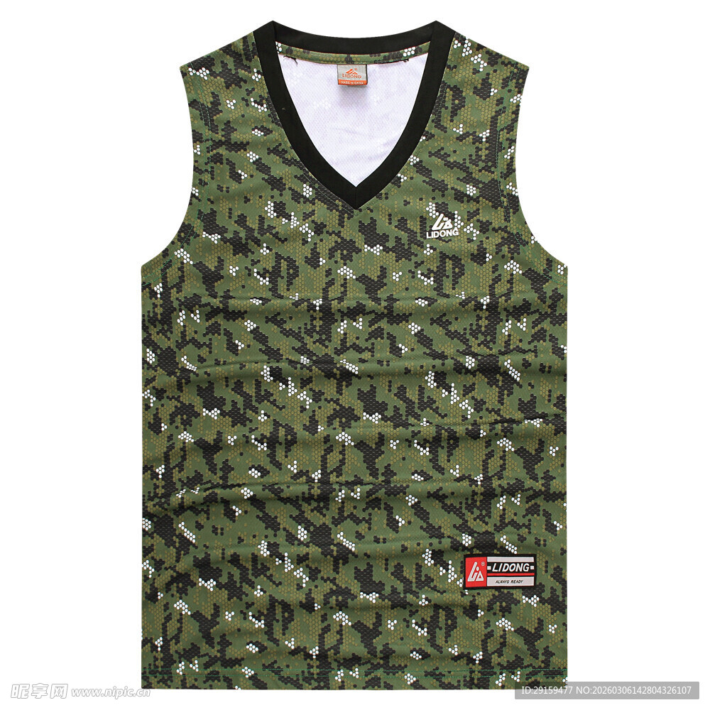 迷彩无袖背心