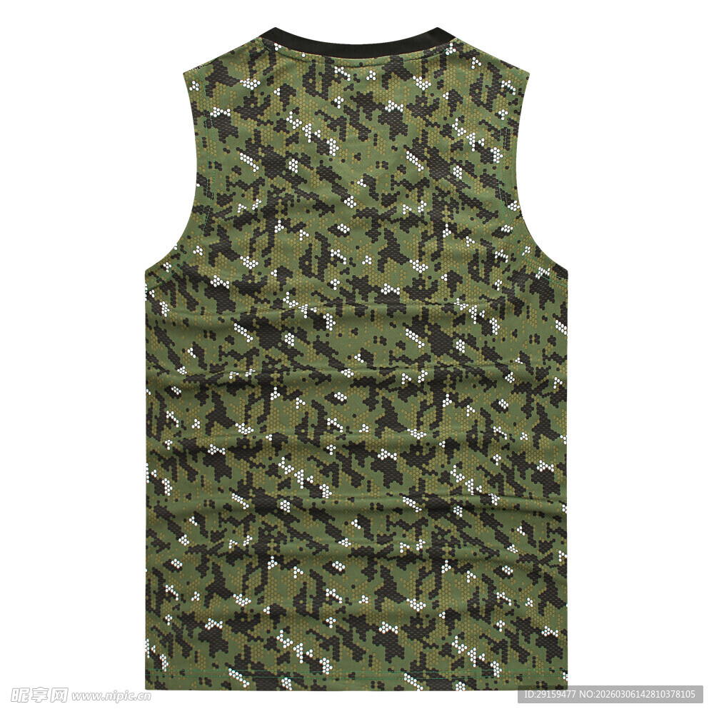迷彩无袖背心