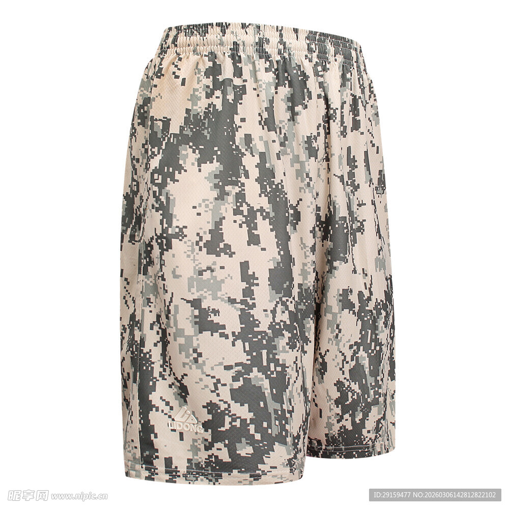迷彩印花时尚短裤