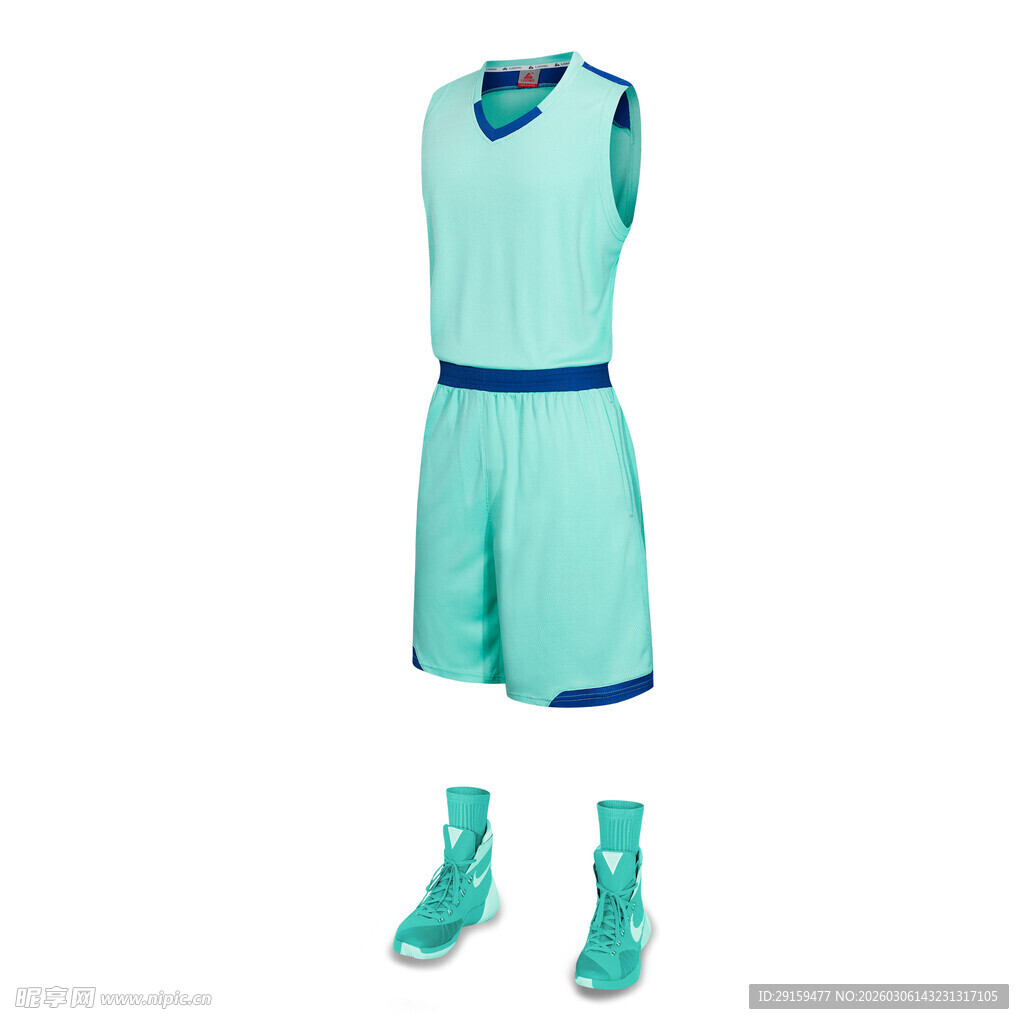 薄荷绿篮球运动套装