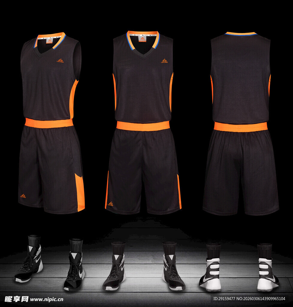篮球运动套装及配件展示