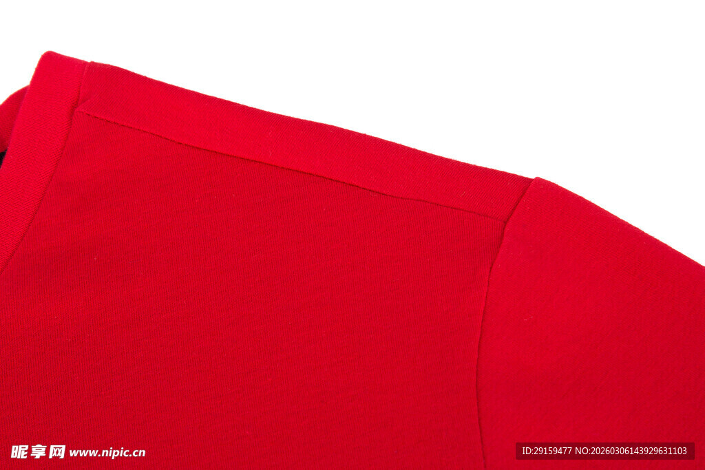 红色上衣局部特写
