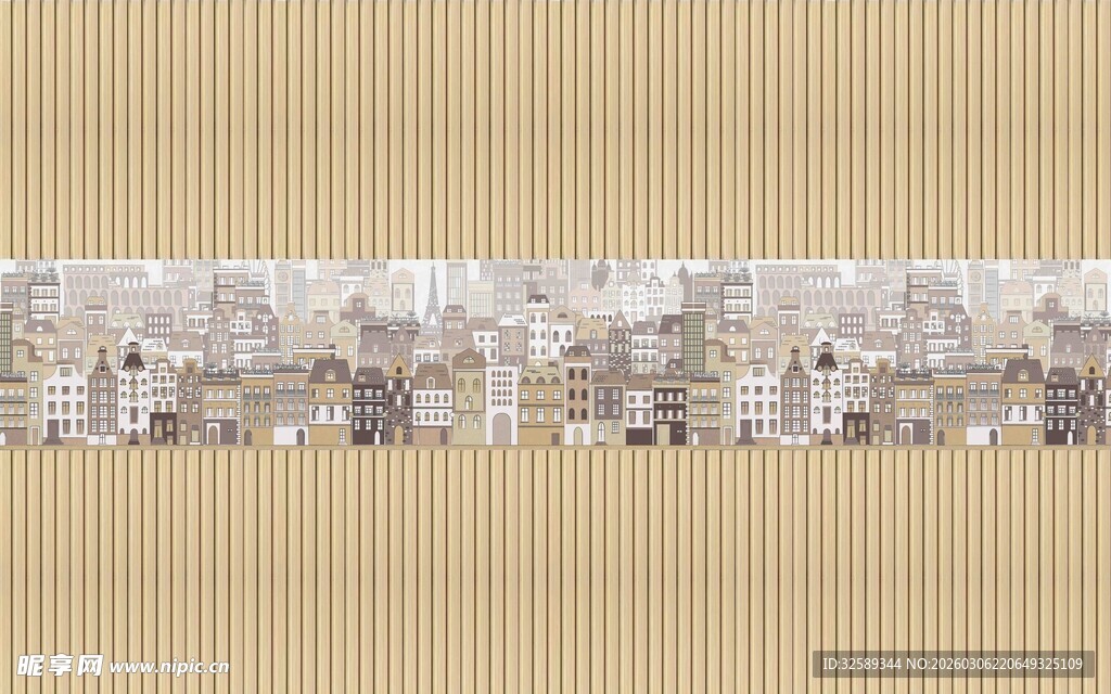 条纹背景墙饰图案