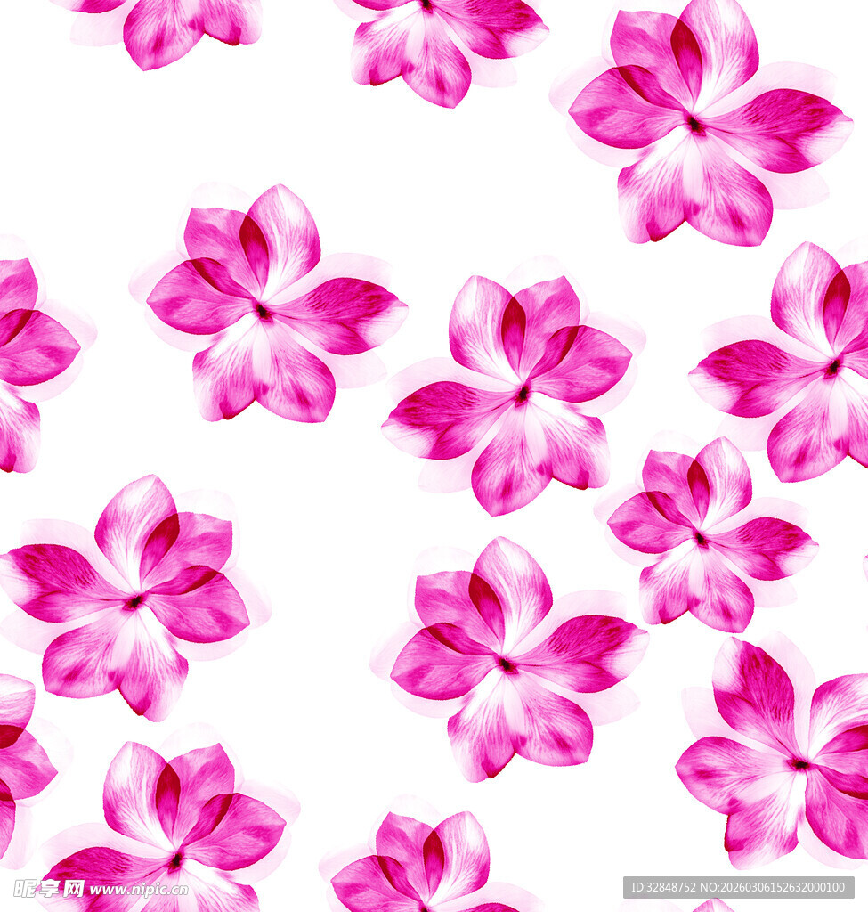 粉色花朵无缝图案背景