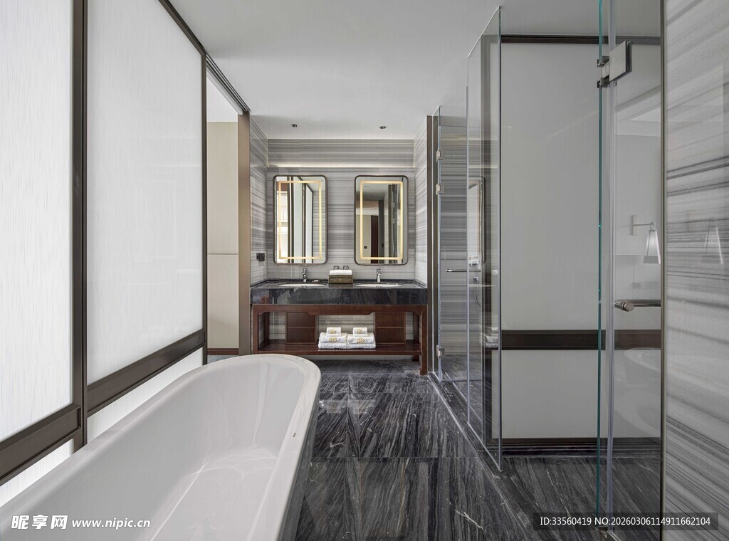 现代简约风格豪华浴室