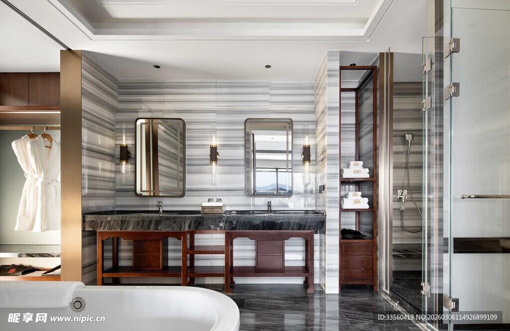 现代时尚风格豪华卫浴空间