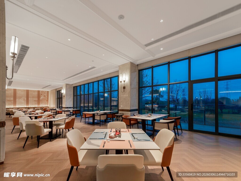 豪华餐厅全景视野开阔