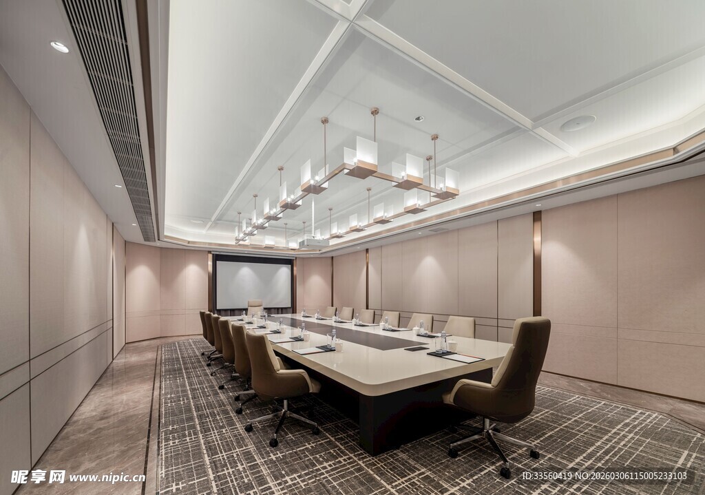 现代风格会议室内部场景