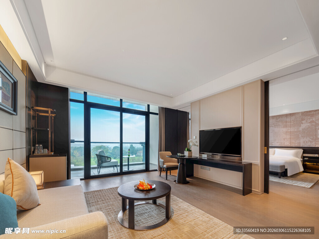 现代简约风海景客厅