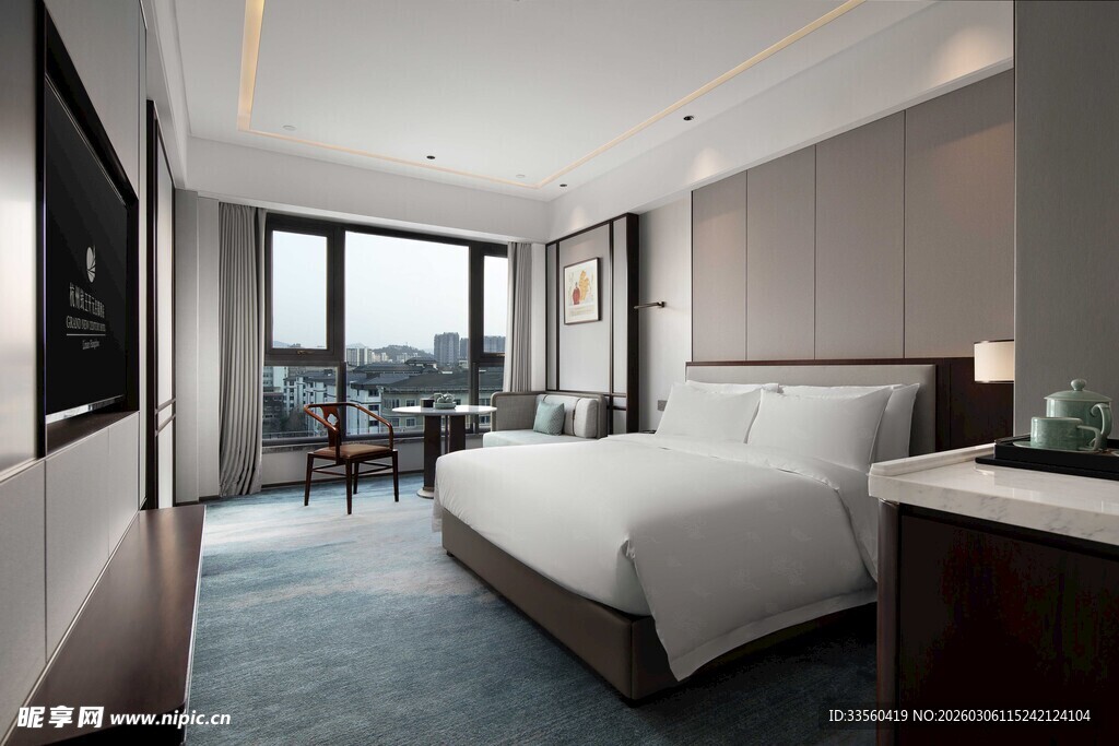 现代简约风格豪华酒店客房