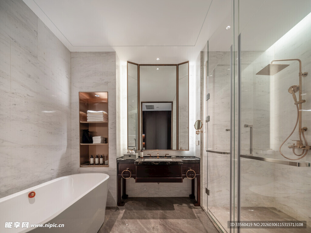 现代简约风豪华浴室空间