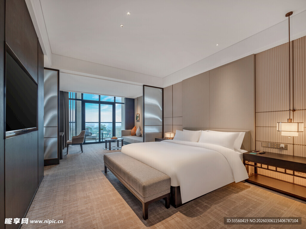 现代简约风豪华酒店客房