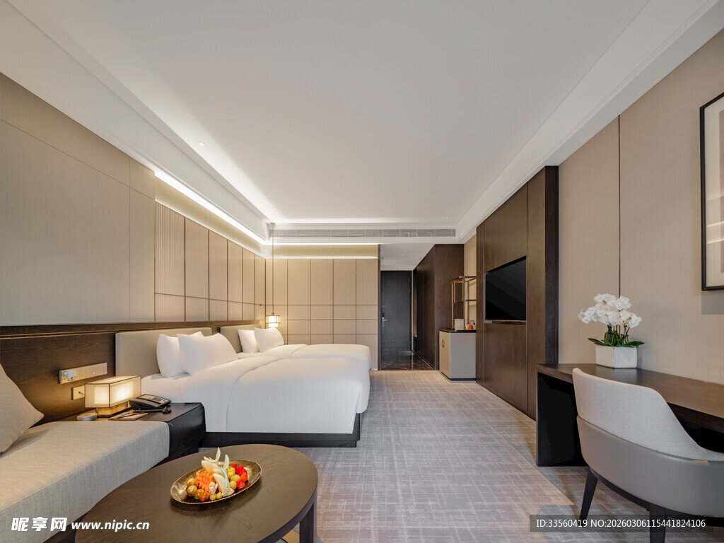 现代简约风格豪华酒店客房