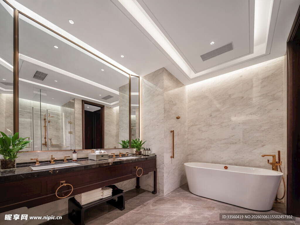 现代奢华风格浴室空间