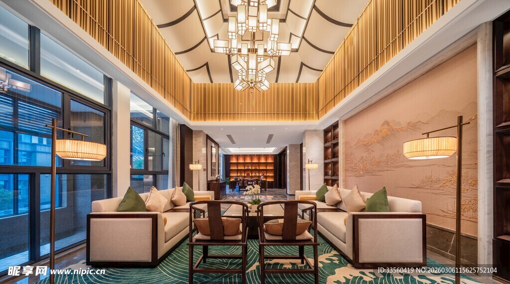 豪华现代风格客厅室内景